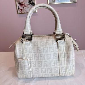 Vintage Fendi Zucchino Boston Mini Bag